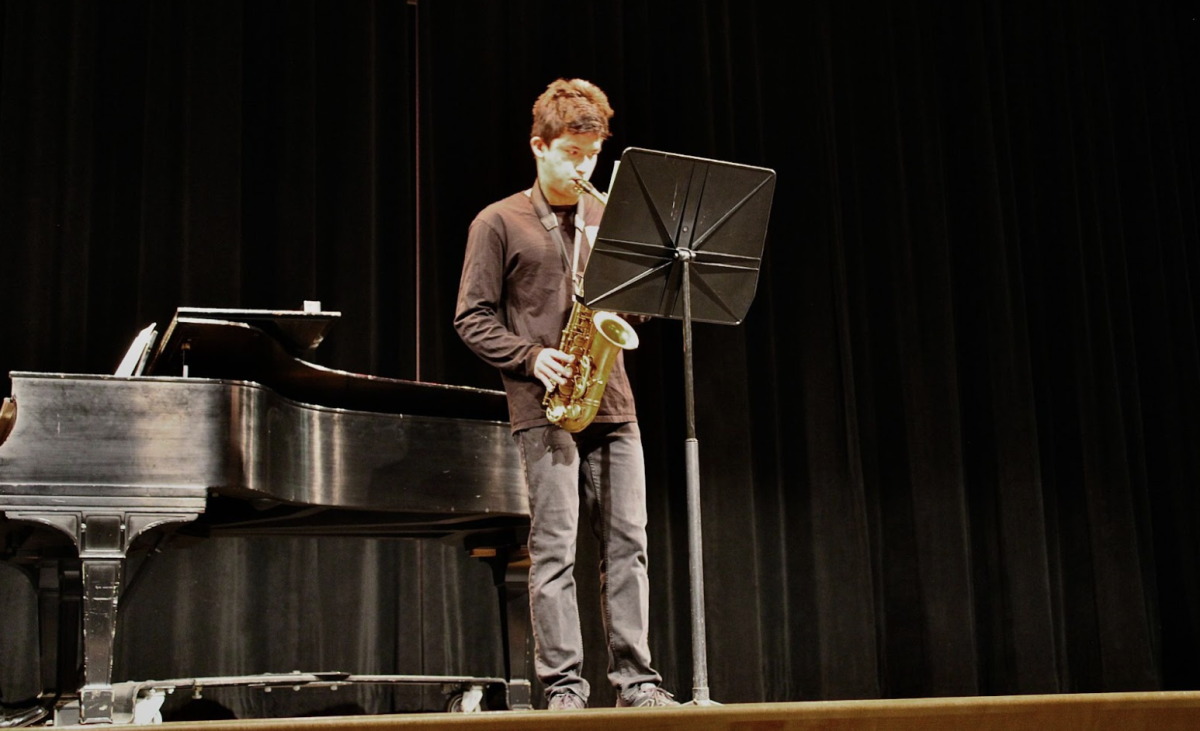 Junior Matthew Tan plays the alto saxophone.